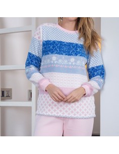 pijama de mujer en coralina de muslher modelo losada 2