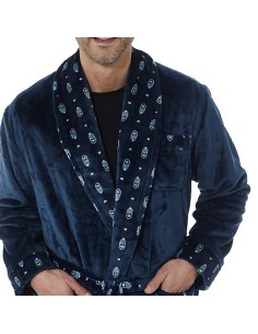 bata de hombre corta y cruzada en coralina modelo Perico de findel 2