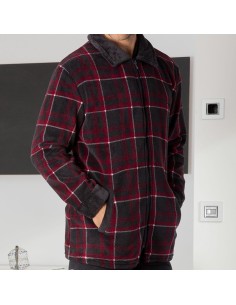 batín corto con cremallera para hombre de muslher modelo Phil 2