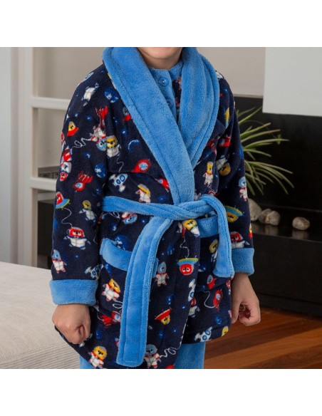 muslher bata de niño infantil modelo galaxia