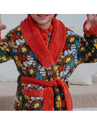 muslher bata infantil para niño modelo animalasia