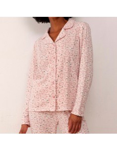 pijama de mujer abierto en algodón  de invierno modelo vintage de promise 2