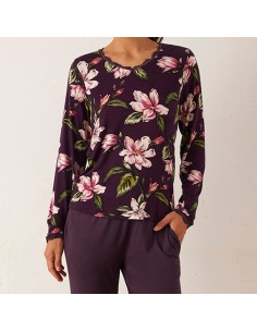 pijama en tejido modal para mujer de promise en manga larga modelo Chirivella 2