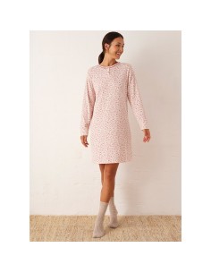 Camisón de mujer en algodón de invierno promise modelo delicias