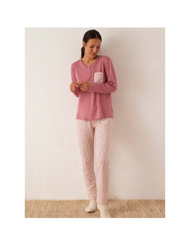 pijama de mujer con bolsillo frontal en algodón modelo mawi de promise
