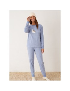 pijama para mujer en algodón fino de promise modelo koala