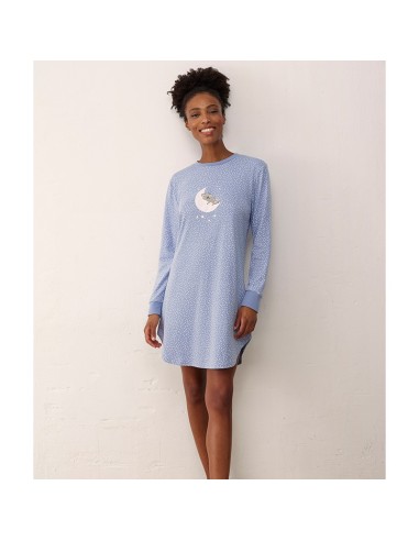 camisón juvenil de mujer promise fino en algodón modelo koala