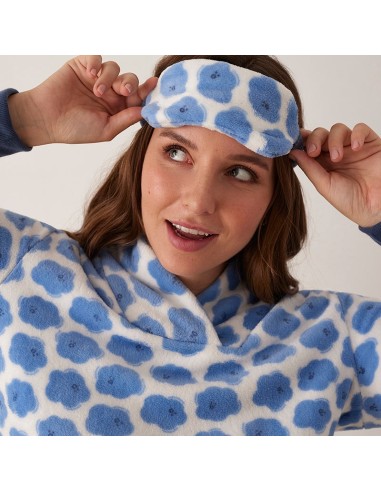 pijama y antifaz de mujer de promise en coralina modelo Cornelia