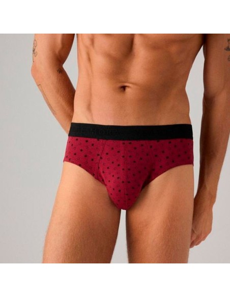 slip ysabel mora para hombre burdeos modelo Humberto