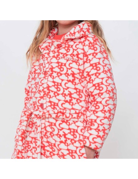 bata de invierno para niña de don algodón modelo lunas