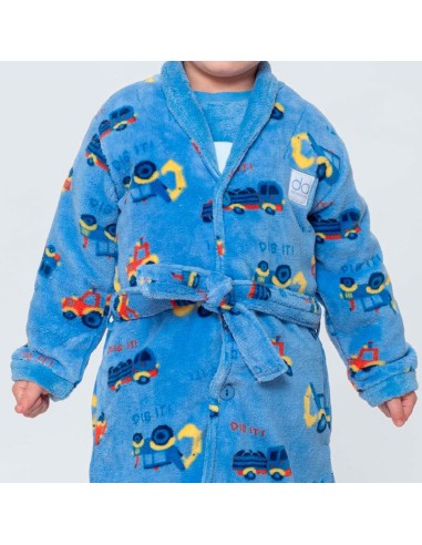 don algodón bata infantil abotonada para niño modelo cochecitos