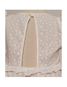 pijama de comunión para niña en algodón y tela bordada modelo campanilla de rapife 2